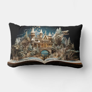 Coussin Rectangle Cahier de Noël Castle Pop-Up Wonderland