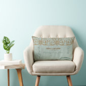 Coussin Rectangle Calligraphie vintage Flourish Swirl Etched Collage (Chaise)