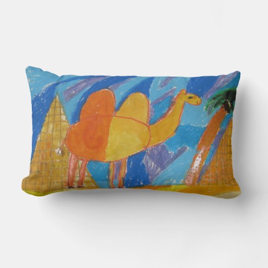 Coussin Rectangle Camel Art by Kids (Recto)