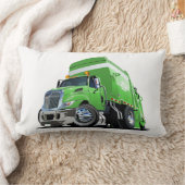 Coussin Rectangle Camion à ordures de dessin (Couverture)