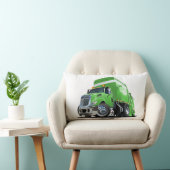 Coussin Rectangle Camion à ordures de dessin (Chaise)
