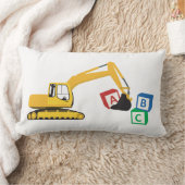 Coussin Rectangle Camion de construction d'excavateur ABC (Couverture)