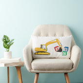 Coussin Rectangle Camion de construction d'excavateur ABC (Chaise)