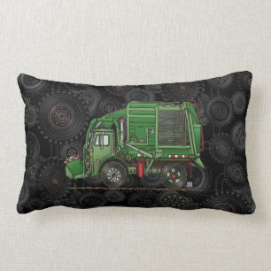 Coussin Rectangle Camion de déchets mignon de camion à ordures