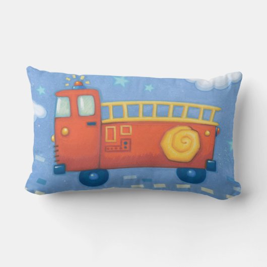 Coussin Rectangle Camion de pompiers (Verso)