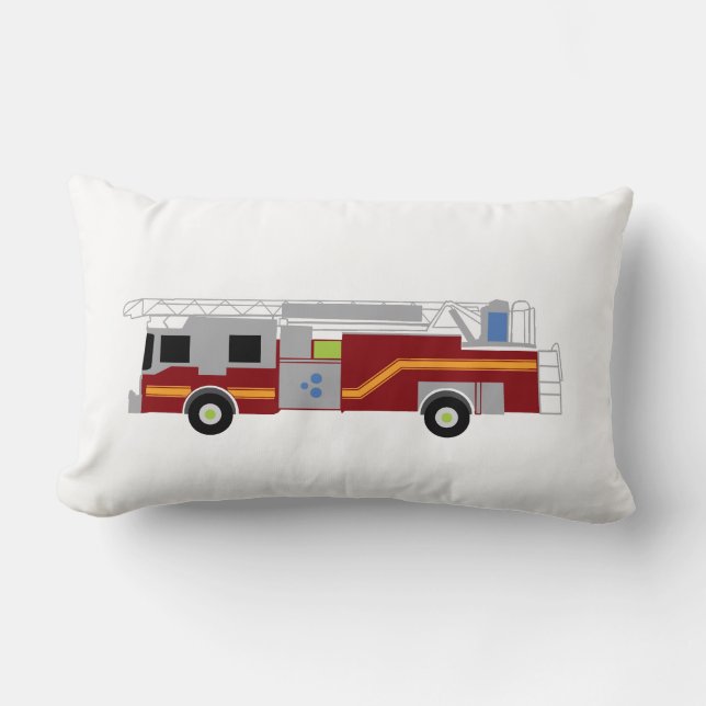 Coussin Rectangle Camion-feu Héros d'urgence Véhicule à lancer oreil (Recto)