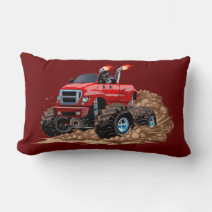 Coussin Rectangle Camion monstre de dessin animé