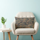 Coussin Rectangle Camouflage en bois (numérique) (Chaise)