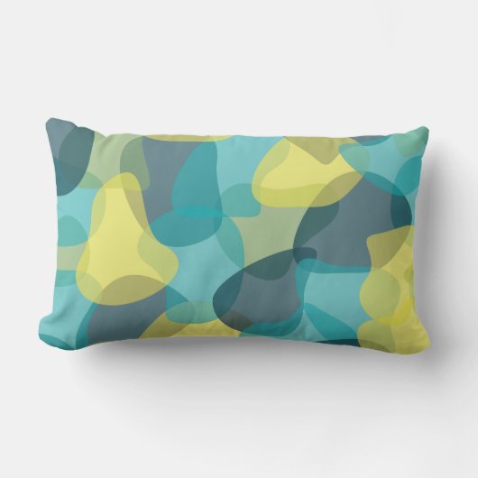 Coussin Rectangle Camouflage, moderne, cool, tendance, géométrique u (Recto)