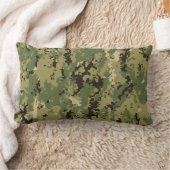 Coussin Rectangle Camouflage naval Woodland (Couverture)