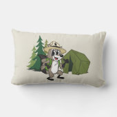 Coussin Rectangle Campout américain de Rick | de garde forestière (Verso)