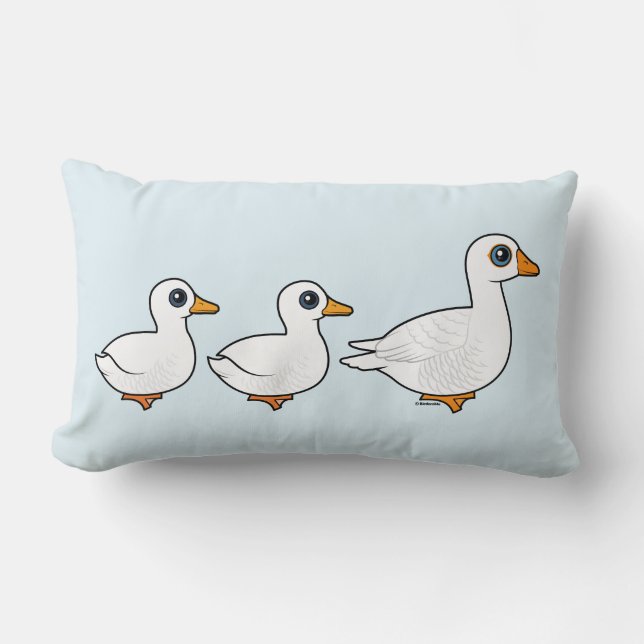 Coussin Rectangle Canard Canard Goose domestique (Recto)