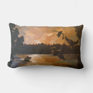 Coussin Rectangle Canards Coucher Du Soleil Le Soir S'Installer Dans