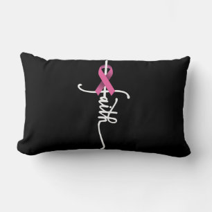 Coussin Rectangle Cancer du sein Foi Cancer du sein Soutien à la sen