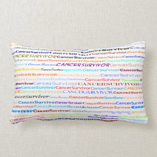 Coussin Rectangle Cancer Survivant Conception de texte II Lumbar Cou