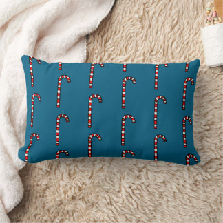 Coussin Rectangle Canneberges sur fond bleu marine