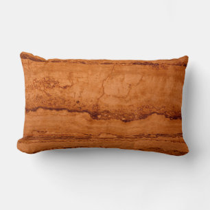 Coussin Rectangle Canyon en cuivre Granite, or ambre montagnes de Se