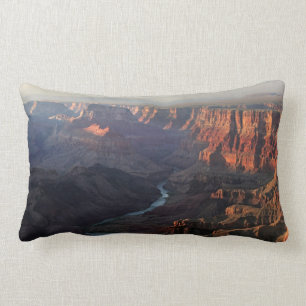 Coussin Rectangle Canyon grand et fleuve Colorado en Arizona