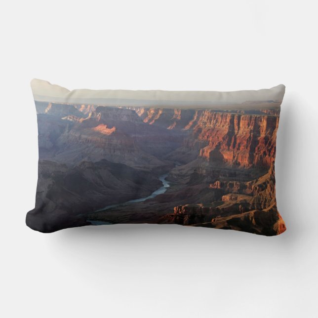 Coussin Rectangle Canyon grand et fleuve Colorado en Arizona (Recto)