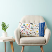 Coussin Rectangle Capitaine du jeune garçon marin nautique (Chaise)