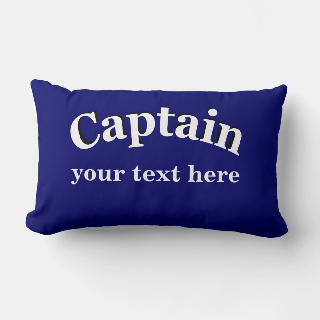 Coussin Rectangle Captain pour personnaliser (Recto)