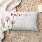 Coussin Rectangle Carnation Janvier Mois de naissance Fleur (Couverture)