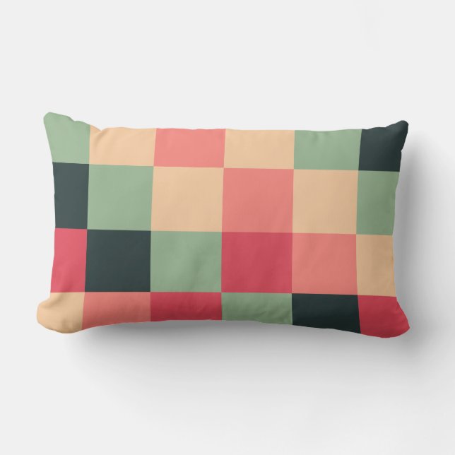 Coussin Rectangle Carré coloré 015 (Recto)
