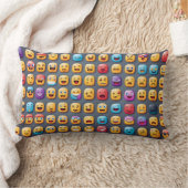 Coussin Rectangle Carré Emojis (Couverture)