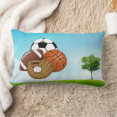 Coussin Rectangle Carreau de boules de sport (Couverture)