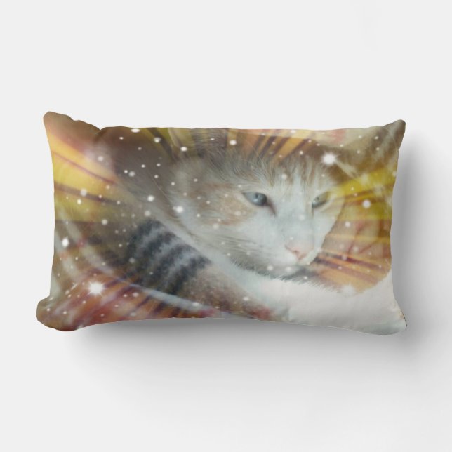 Coussin Rectangle Carreau de chat (Recto)