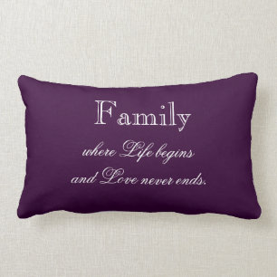 Coussin Rectangle Carreau de citation de famille