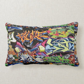 Coussin Rectangle Carreau de graffiti de citadin