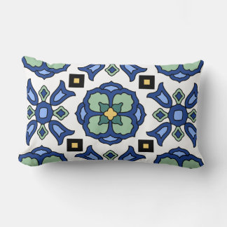 Coussin Rectangle Carreau de l'île Catalina Dessin vintage des année