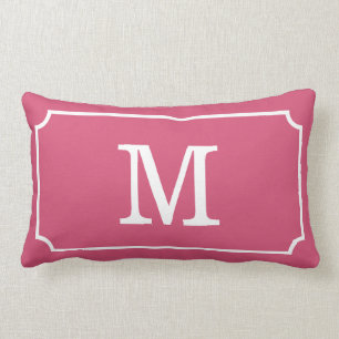 Coussin Rectangle Carreau de Lumbar de traçages d'or de monogramme