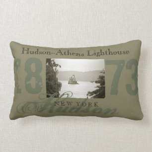 Coussin Rectangle Carreau de phare de Hudson-Athènes