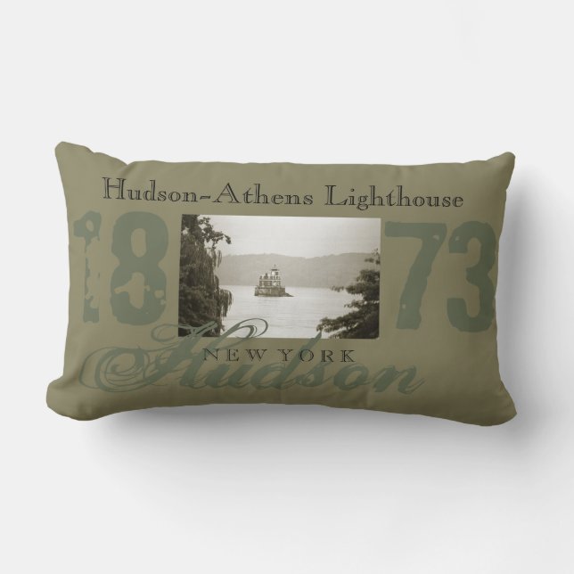 Coussin Rectangle Carreau de phare de Hudson-Athènes (Recto)