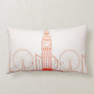 Coussin Rectangle Carreau décoratif de Big Ben Londres Angleterre