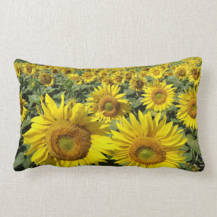 Coussin Rectangle Carreau ensoleillé de MoJo de tournesols