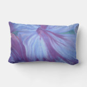 Coussin Rectangle Carreau floral bleu romantique (Verso)