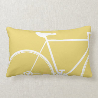 Coussin Rectangle Carreau jaune de vélo