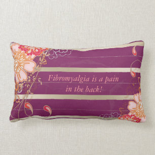 Coussin Rectangle Carreau pourpre de Lumbar de fibromyalgie