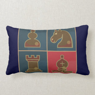 Coussin Rectangle Carrés d'échecs
