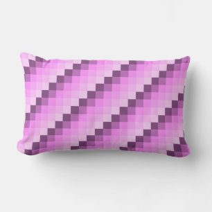 Coussin Rectangle Carrés roses et violets