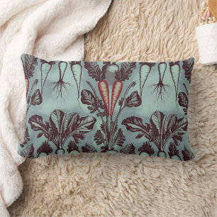 Coussin Rectangle Carrot Beet Radish Parsnip Root System Botanique
