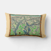 Coussin Rectangle Carte ancienne de Yosemite  (Verso)