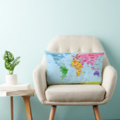 Coussin Rectangle Carte du monde (Chaise)