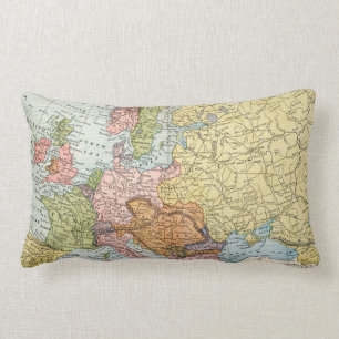 COUSSIN RECTANGLE CARTE : L'EUROPE, 1885