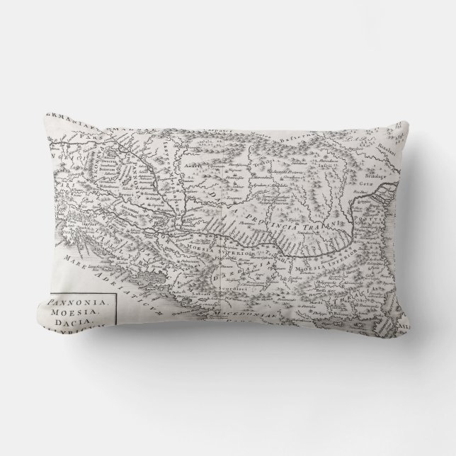 COUSSIN RECTANGLE CARTE : PANNONIA (Recto)