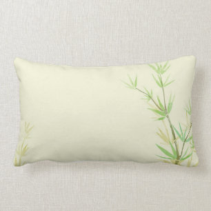 Coussin Rectangle Carte peinte d'aquarelle avec stylisé sauvage