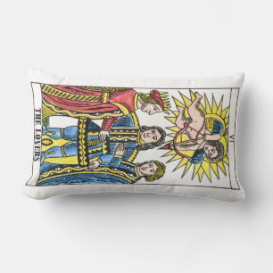 Coussin Rectangle Cartes de tarot les amants The Sun